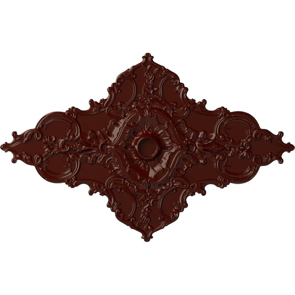 Ekena Millwork Melchor Diamond Medallion (Canopies up to 4"), 67 1/4"W x 43 3/8"H x 4"ID x 2"P, Brushed Mahogany CM70X43MLBMF - main